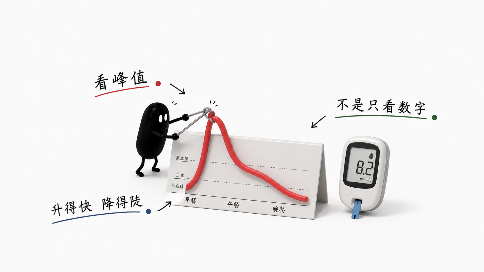 知识卡 4：血糖平稳——看三餐曲线，不是只看单个数字