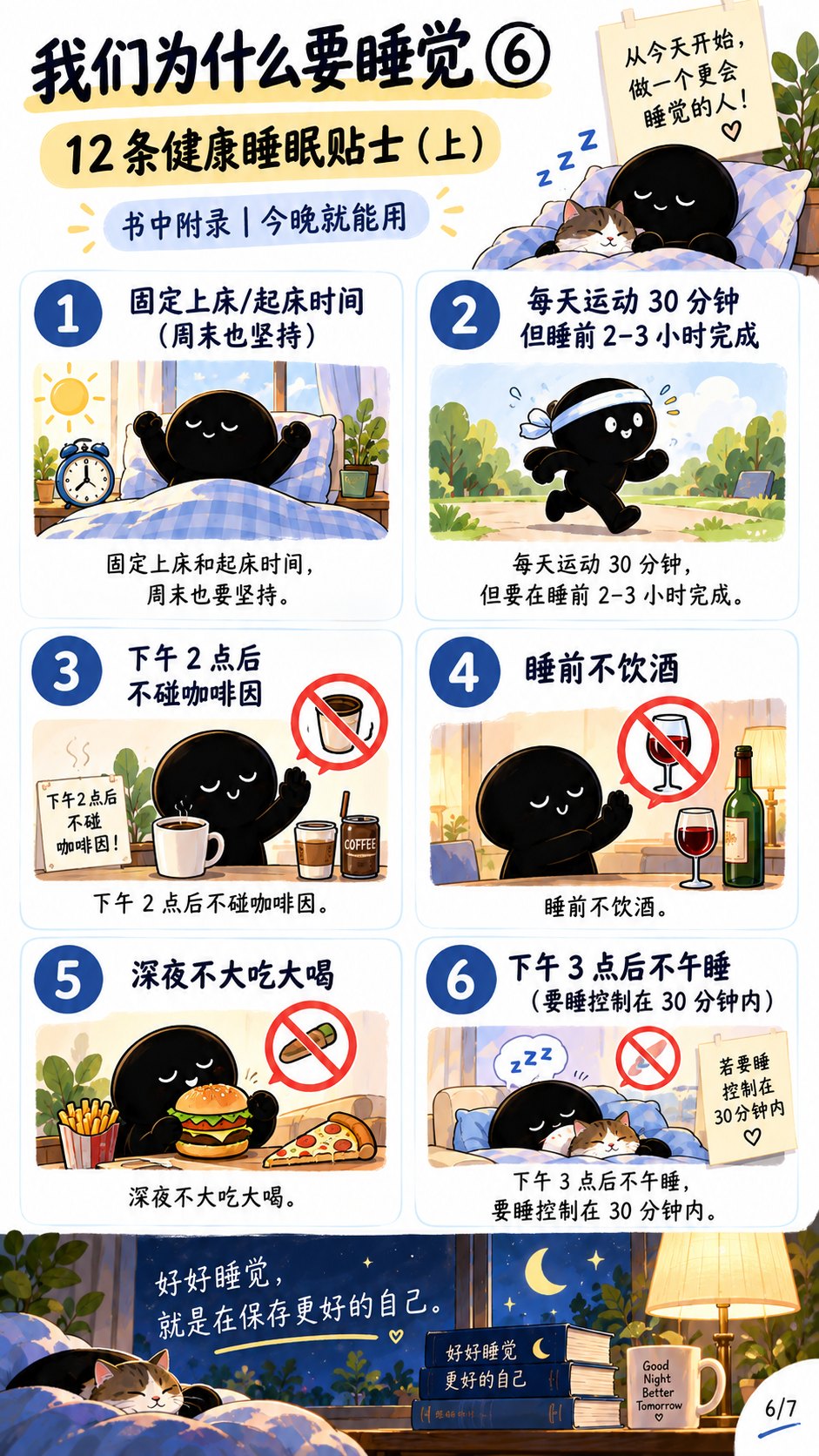 知识卡 3：12 条健康睡眠贴士（上）